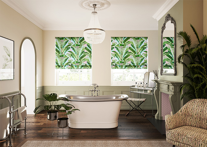 Rodeo Drive, Green Pink - Roman Blind - Image 8